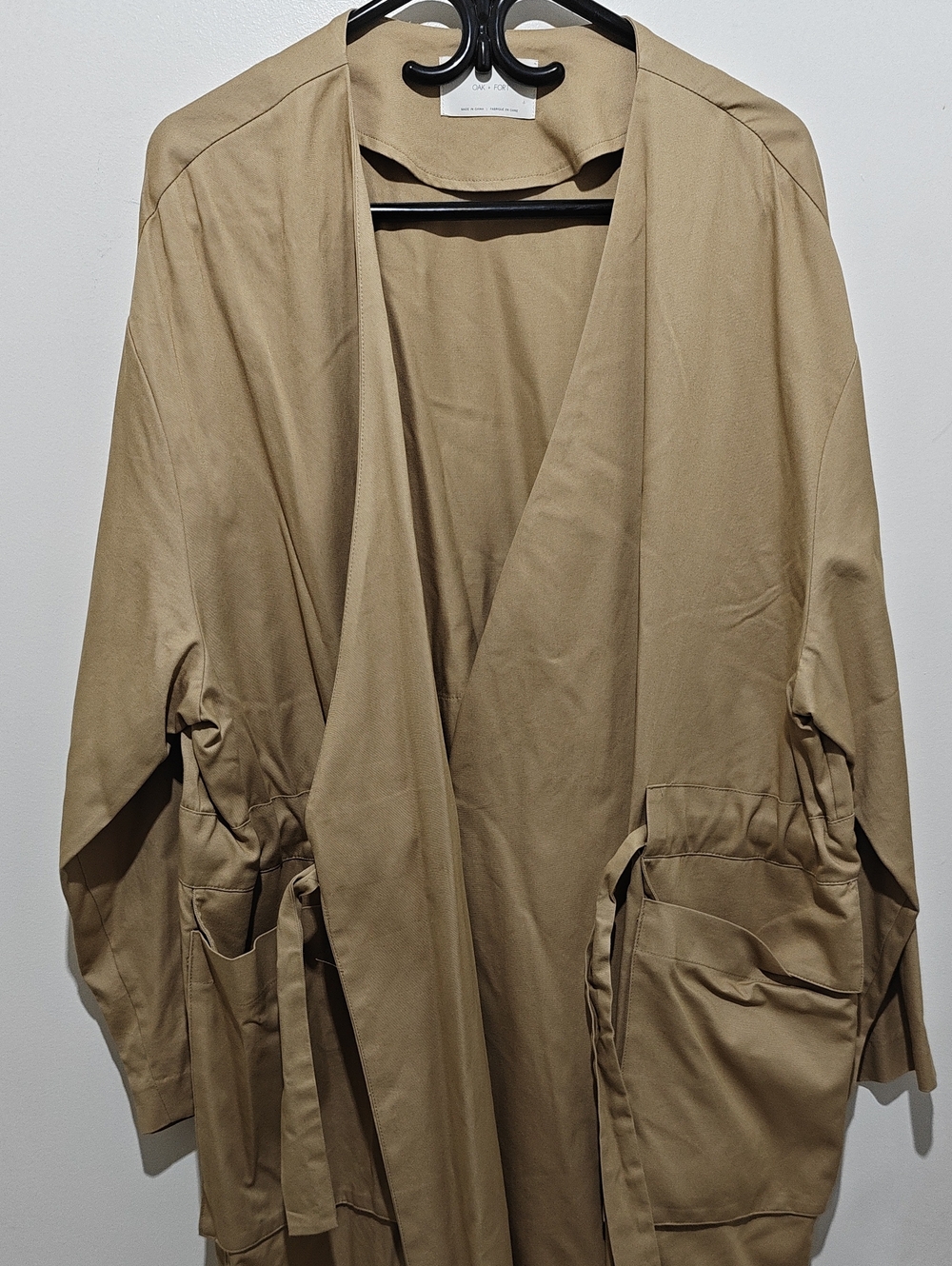 OAK + FORT Tan Utility Jacket